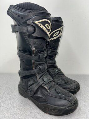 ONeal MX Black Element Mens Motocross Boots Size 8 US/41 EU Durable Construction